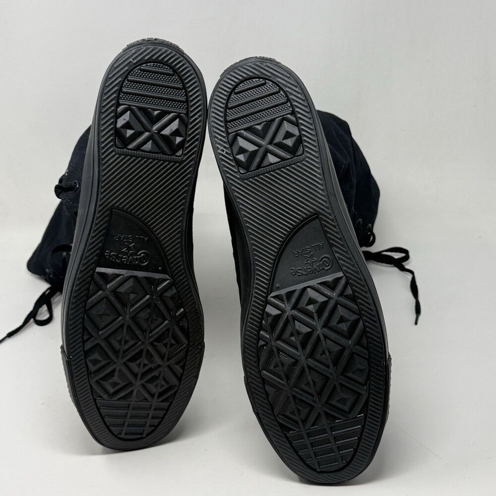 Converse XXHI Knee High Sneakers Mens 13 Triple Black Back Zipper Skater Punk - Picture 13 of 14